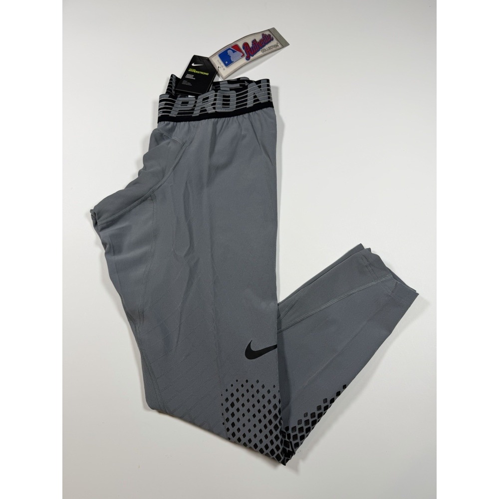 Nike Pro MLB HyperStrong Baseball Sliding Pants Gray Men's Size Large AA9788-065